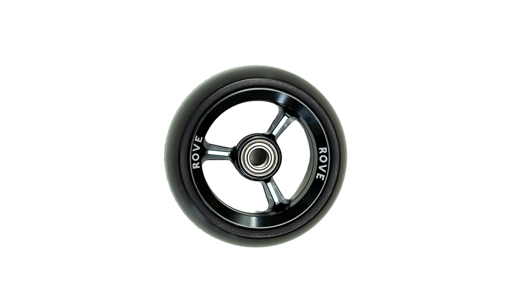 Rove 3 inch castor wheels for custom wheelchairs front view