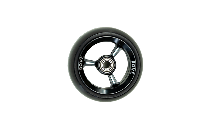 Rove 3 inch castor wheels for custom wheelchairs front view