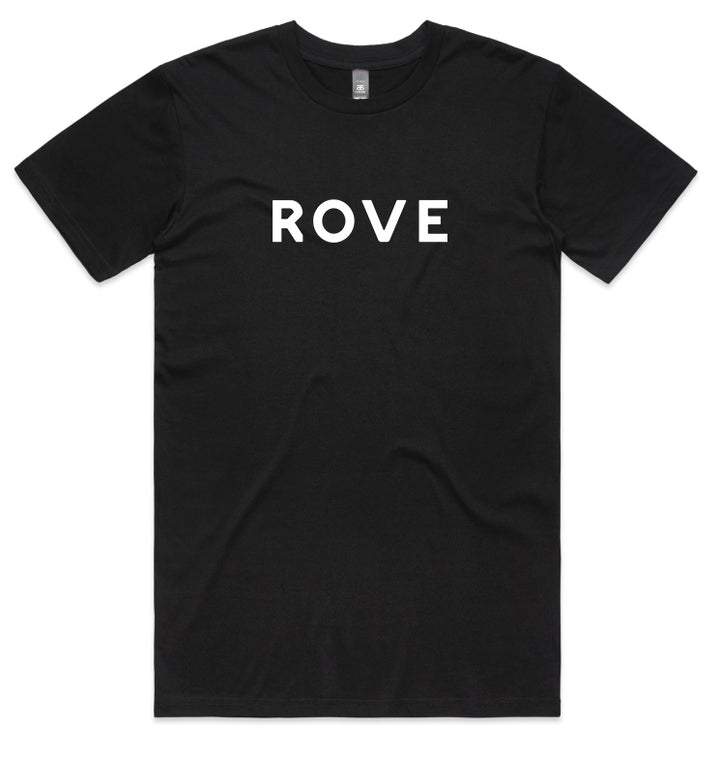 Rove branded t-shirt front view