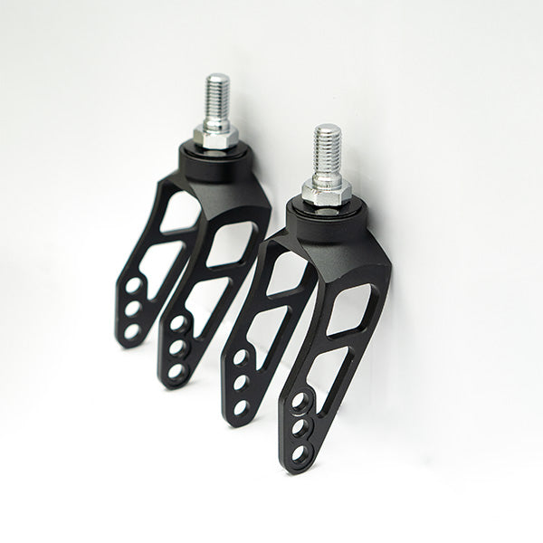 Lightweight caster fork side profile detail
