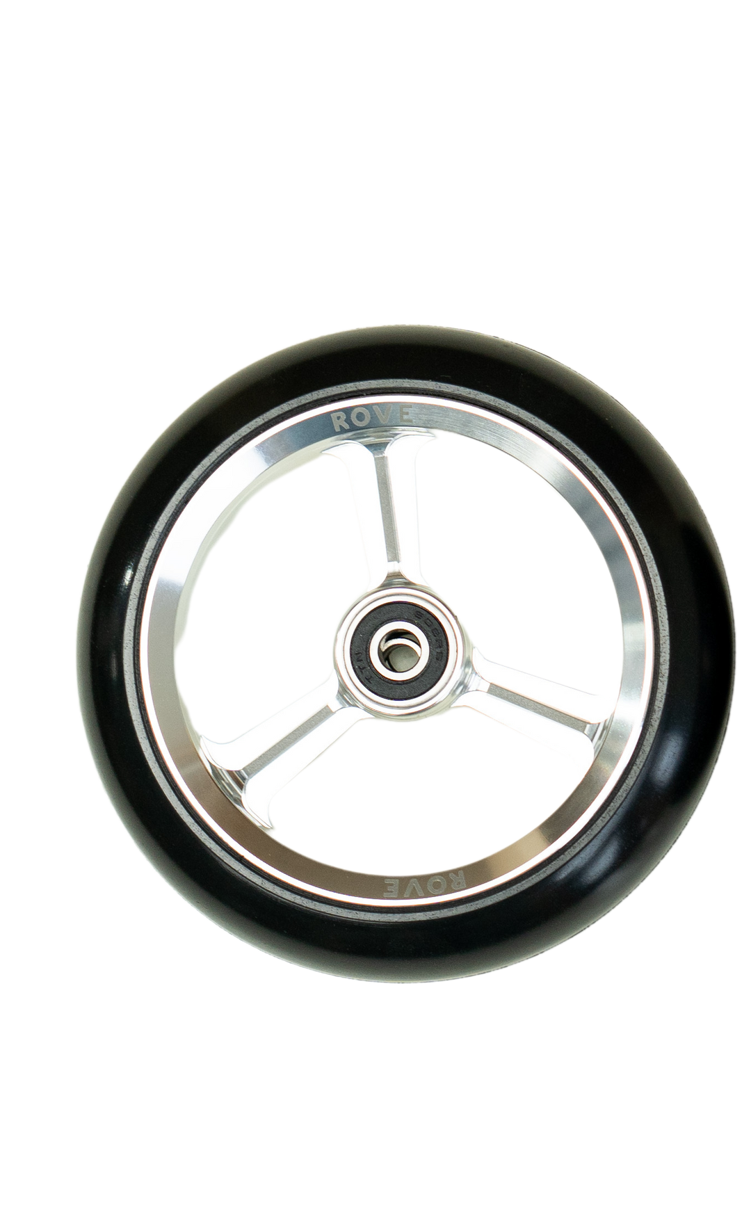 Rove 5 inch castor wheel side profile showing tread pattern
