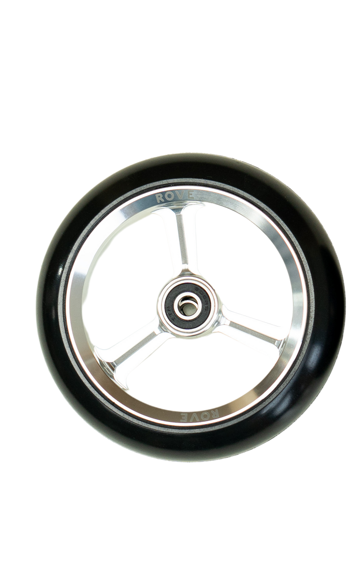 Rove 5 inch castor wheel side profile showing tread pattern
