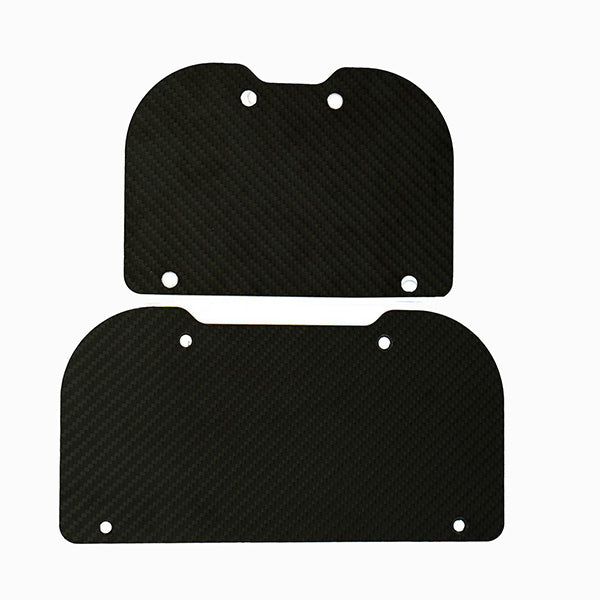 Custom carbon footplate profile view showing shape