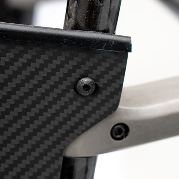 Carbon fibre sideguards pair showing left and right set