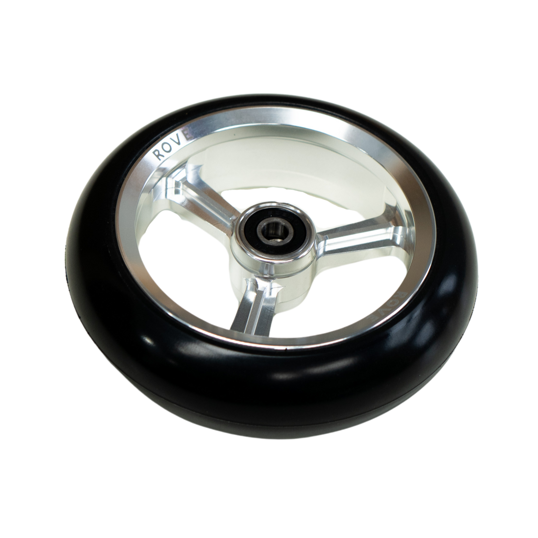 Rove 4 inch castor wheel side profile showing tread pattern