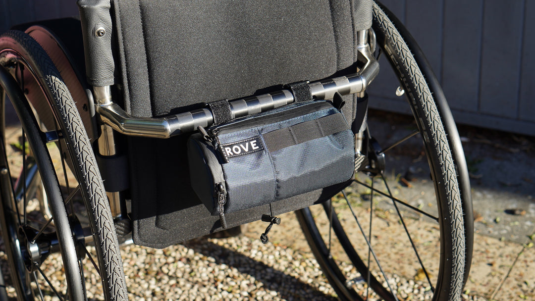 Rove Roll Bag showing internal compartments and storage