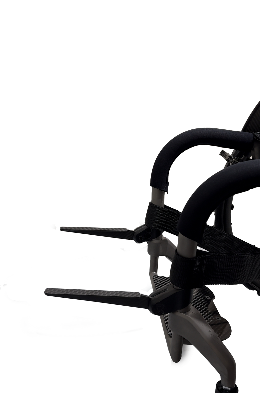 Rove carbon fibre load carrier set for wheelchair frame
