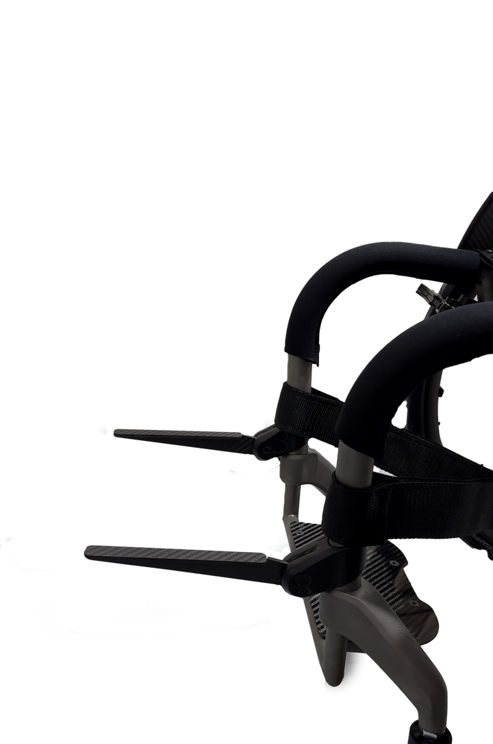 Rove carbon fibre load carrier set for wheelchair frame